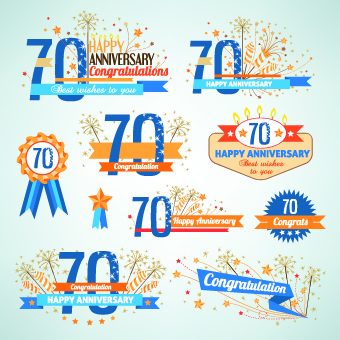Happy anniversary Celebration design vector 05