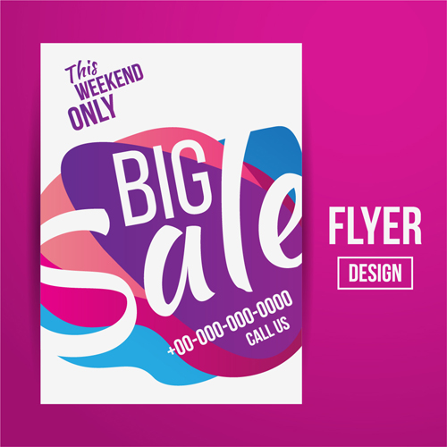 modern flyer big sale 