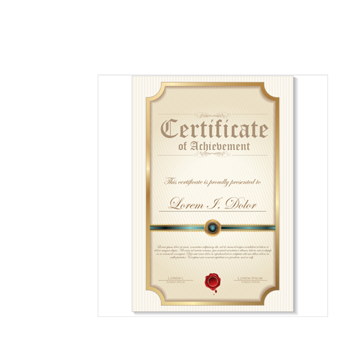 template vector template modern creative certificate 