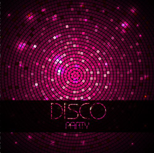 music party flyers design vector 04 Neon disco music party flyers design vector 04