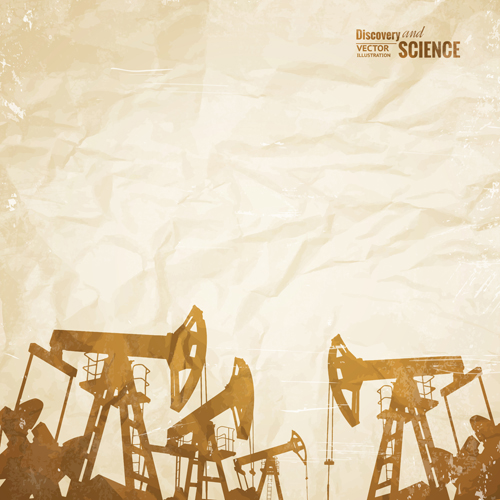 Oil and development background vector 02