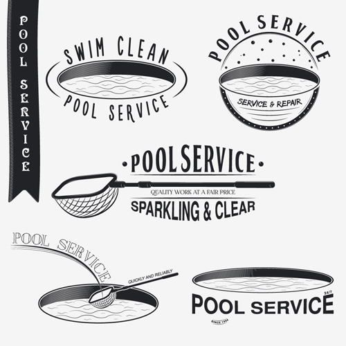 service pool logos labels 