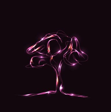 tree purple Abstract vector 