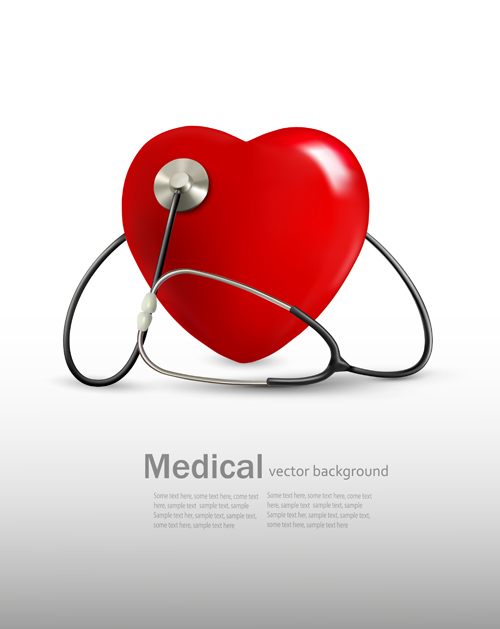 stethoscope red heart 
