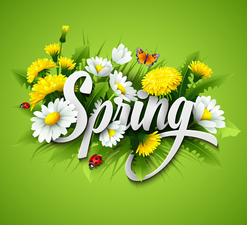 spring refreshing flower Backgrounds 