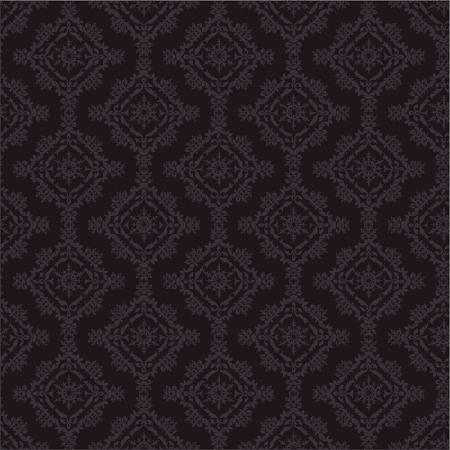 Retro floral with crown vector seamless pattern 08