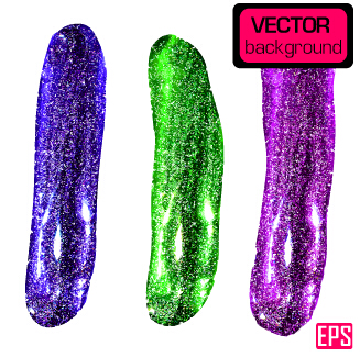Shiny painting colourful shape background vector 01