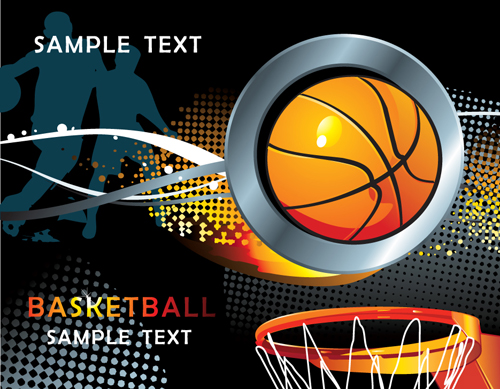 Sports design elements vector background 04