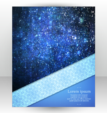 Stylish cover brochure vector abstract design 06