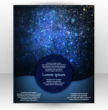 Stylish cover brochure vector abstract design 07