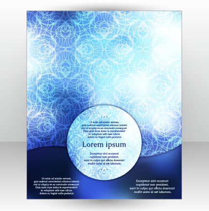 Stylish cover brochure vector abstract design 14