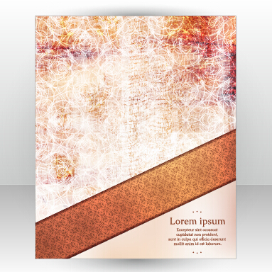 Stylish cover brochure vector abstract design 16