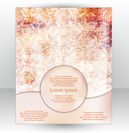 Stylish cover brochure vector abstract design 17