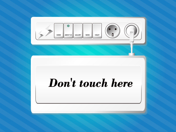 Switch design elements vector