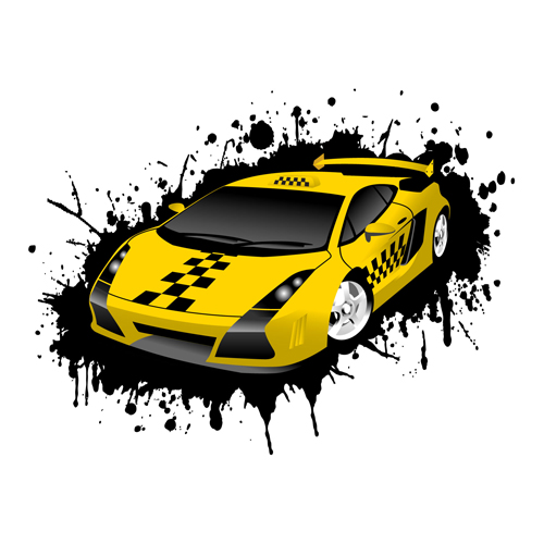 Taxi design vector 02