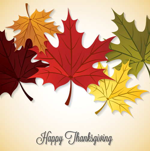 Thanksgiving background with maple leaf vector design 02 Thanksgiving background with maple leaf vector design 02