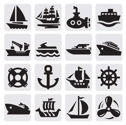 transportation transport sport silhouettes silhouette icons 