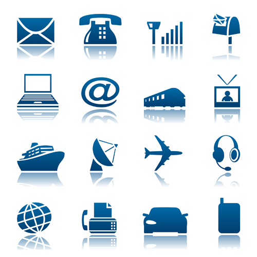 Transportation Icons vector set 04