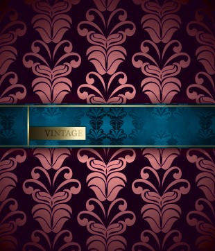 Vintage ornate ornaments pattern background art 01