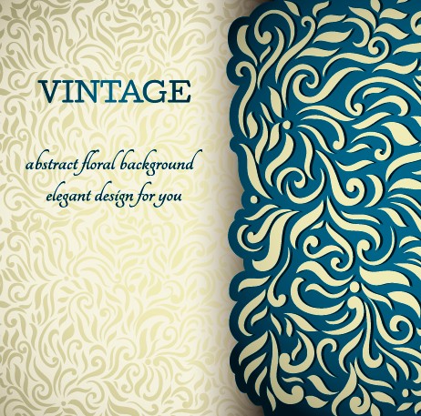 Vintage ornate ornaments pattern background art 03