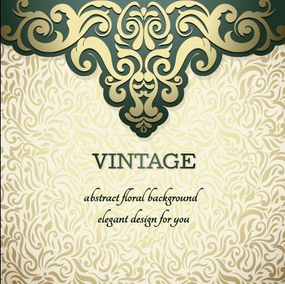 Vintage ornate ornaments pattern background art 04
