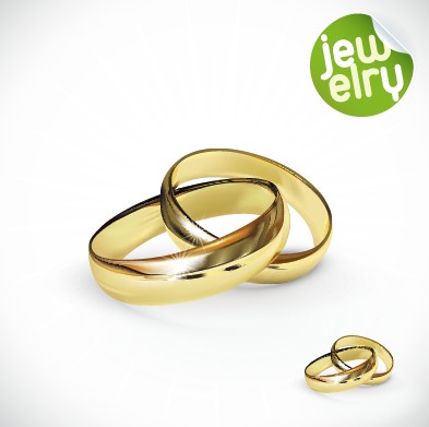 wedding ring wedding golden glow elements element 