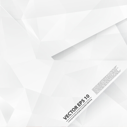 White origami background modern vector 06