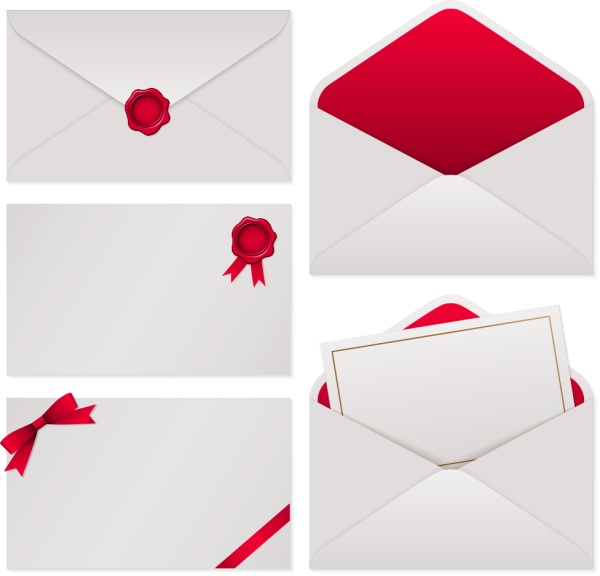 white red envelope 