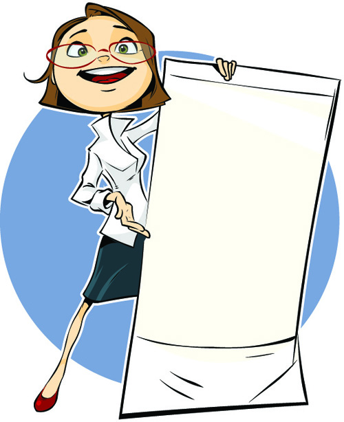 Set of Business woman Image vector 01