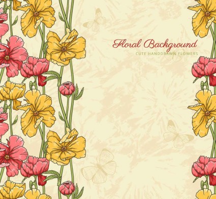 Vintage patterns flowers Illustration vector Vintage patterns flowers Illustration vector
