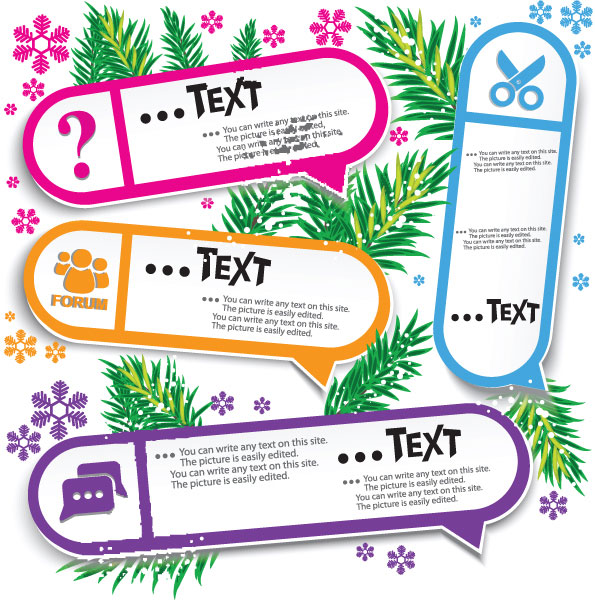 Elements of cards vector 02
