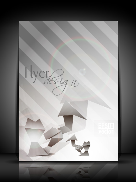 flyer and brochure background vector 03