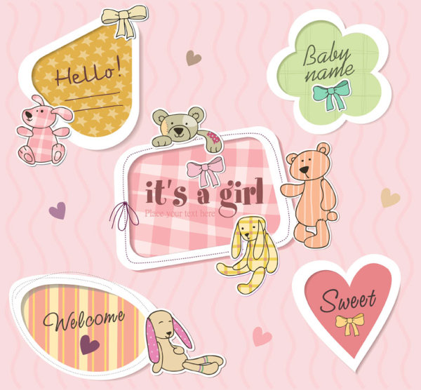 text label frames frame cute baby 