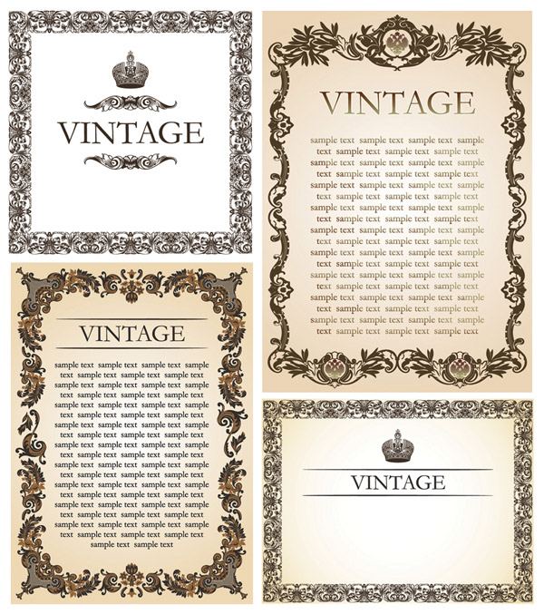 Ornate gorgeous Border vector