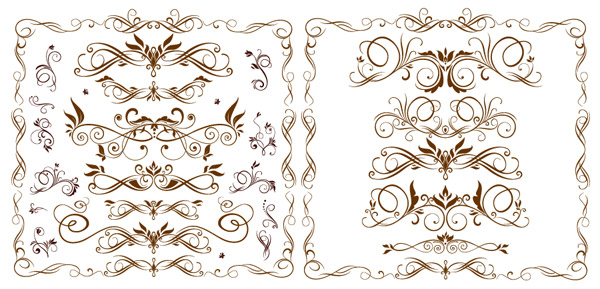 Ornate fashion Border vector