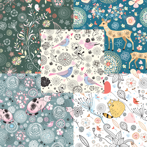 Decorative pattern illustration background