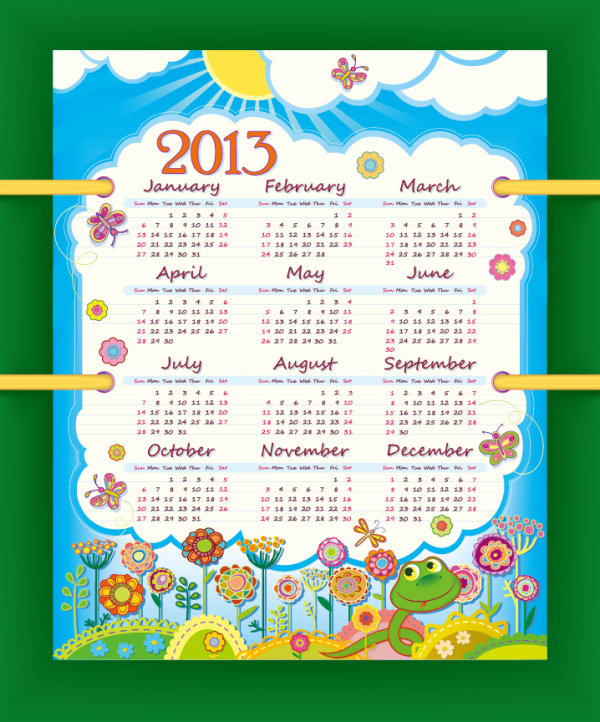 special calendar 2013 