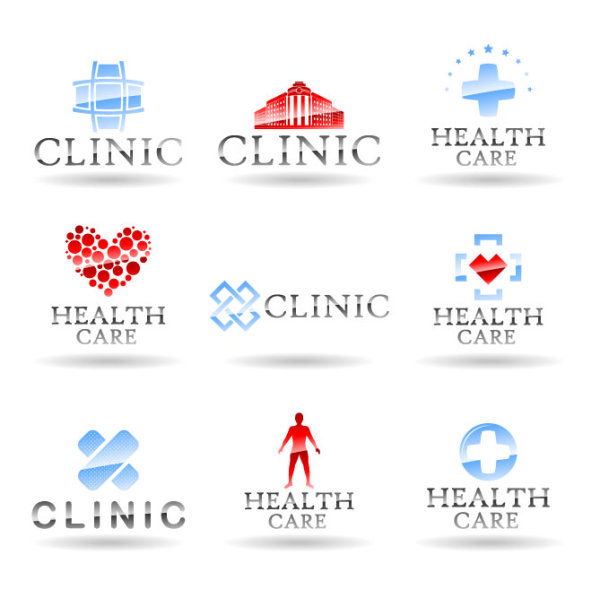 Different style of logos design elements vector 02