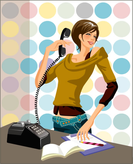 Stylish office people set 65 vector