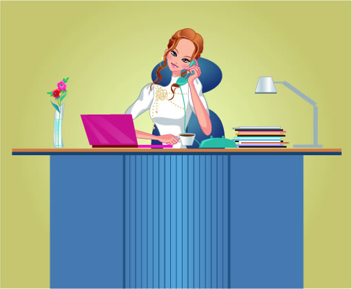Stylish office people set 48 vector