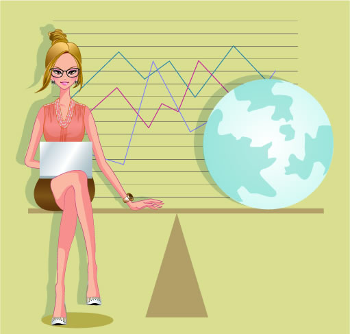 Stylish office people set 40 vector
