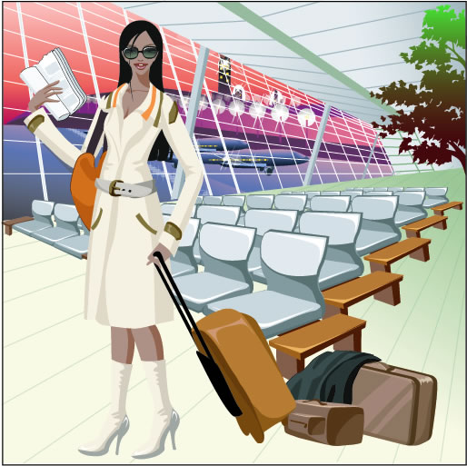 Stylish office people set 39 vector