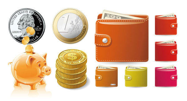 Money style vector material