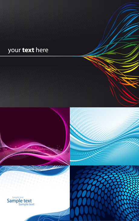 Color wave background