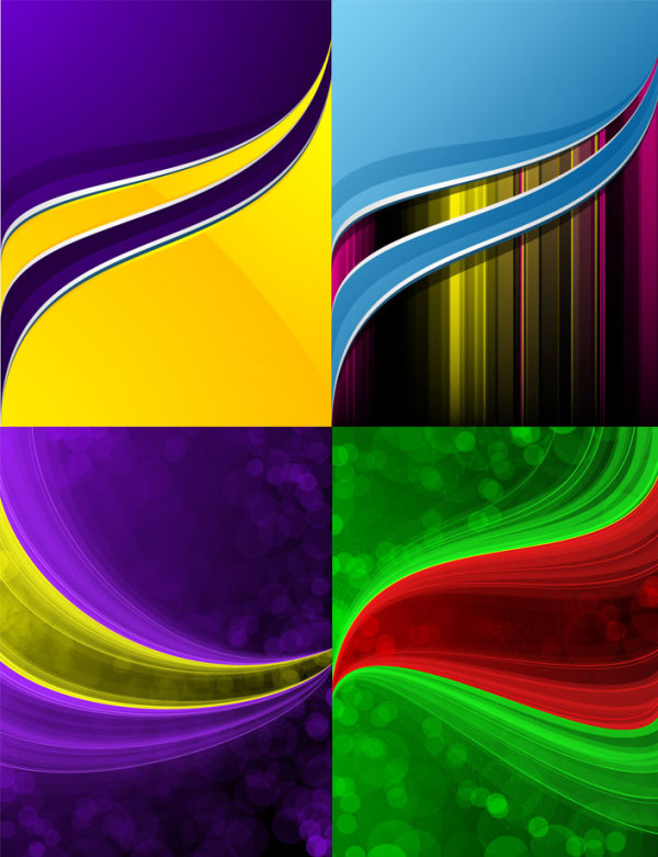 wave line lines fantasy dynamic lines curves colorful background  