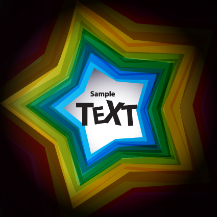 Set of Abstraction colored shapes backgrounds vector 01