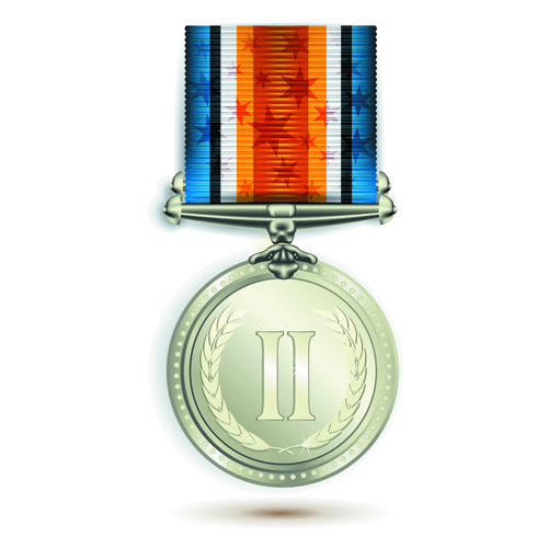 Different Award medal vector set 03