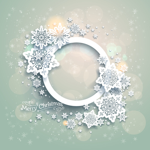 snowflake beautiful background vector background 