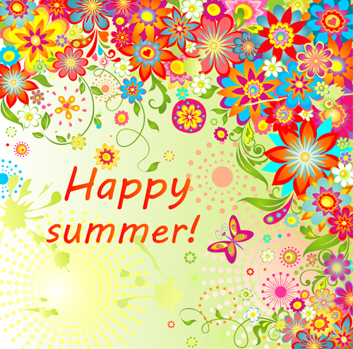 Beautiful summer flower background