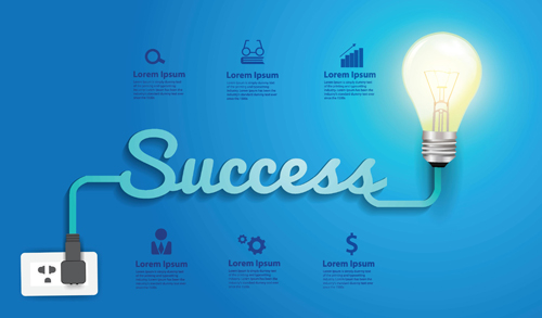 Bulb infographic creative template 03 vector Bulb infographic creative template 03 vector